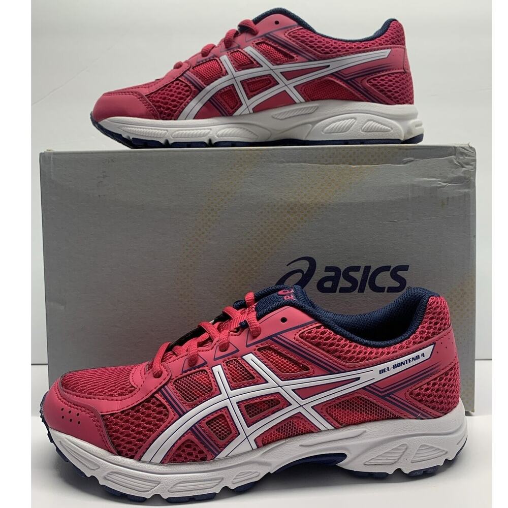 Asics Kids Pink and White Sneakers